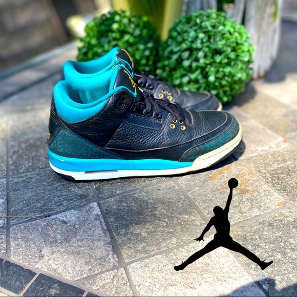 🔥🔥 Air Jordan 3 RETRO Jaguars Colorway SZ 7Y - Picture 1 of 13